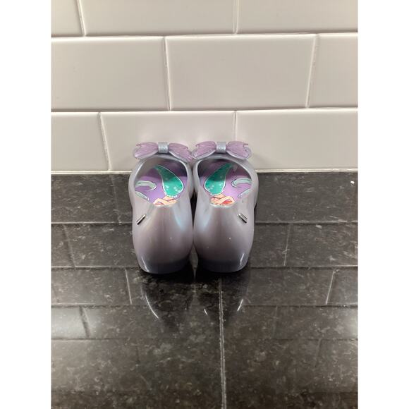 Mini Melissa Ultragirl Little Mermaid Melissa Shoes Singapore Purple‎ Gray SZ 12 - Picture 6 of 10